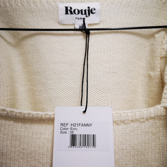 Brand new Square neck sweater, openwork puffy sleeves form Rouje. - Picture 6 of 10